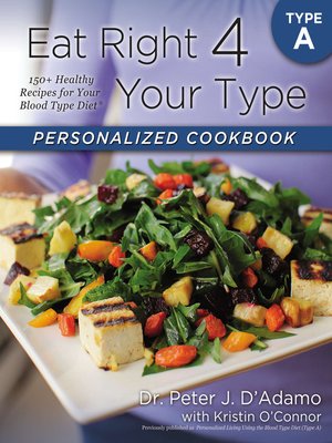 cover image of Eat Right 4 Your Type Personalized Cookbook Type A